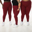 claret leggings with pockets