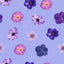 Birth Flower Printed Socks - February Violet