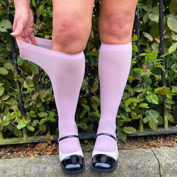 Baby Pink Knee High Socks Better Tights