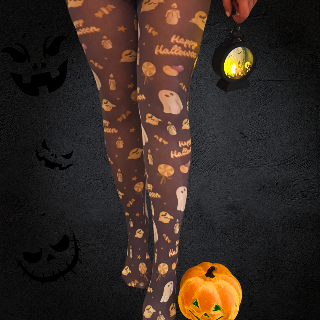 
                  
                    Trick or Treat Printed Tights
                  
                