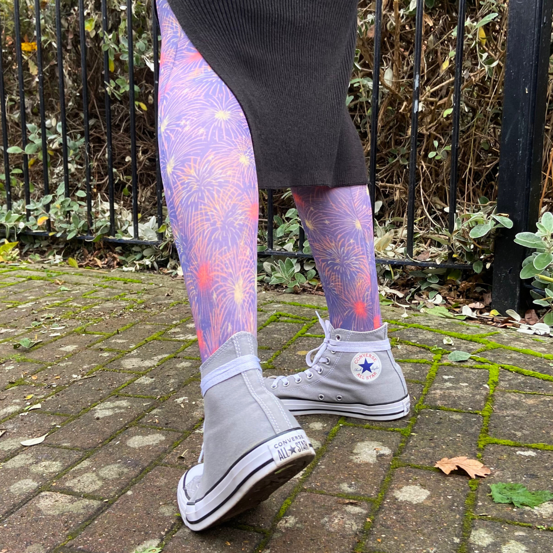 
                  
                    Firework Frenzy Printed Tights
                  
                