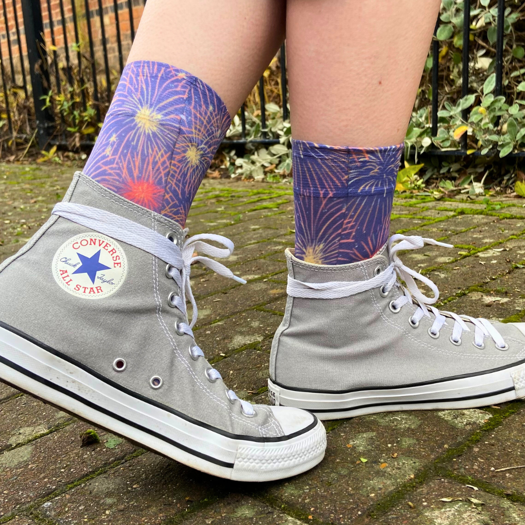 
                  
                    Firework Frenzy Printed Socks
                  
                