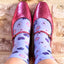 Birth Flower Printed Socks - February Violet