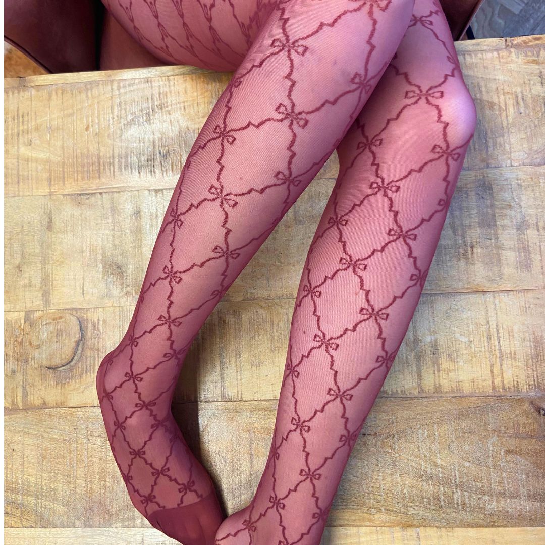 
                  
                    Burgundy Ribbon Tights SALE
                  
                