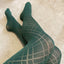 Green lattice tights