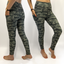 Green Camo Leggings with Side Pocket