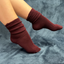 Socks in Burgundy