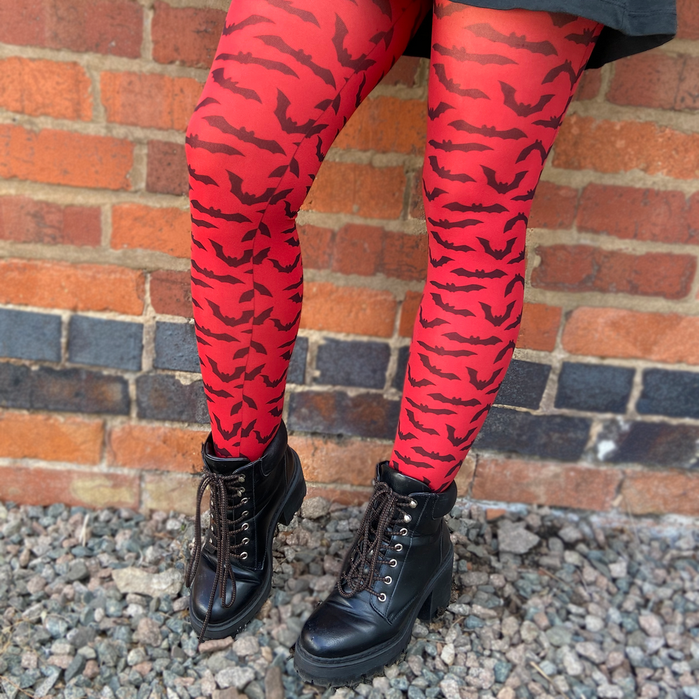 Better Mode Gone Batty Printed Tights – Better Tights