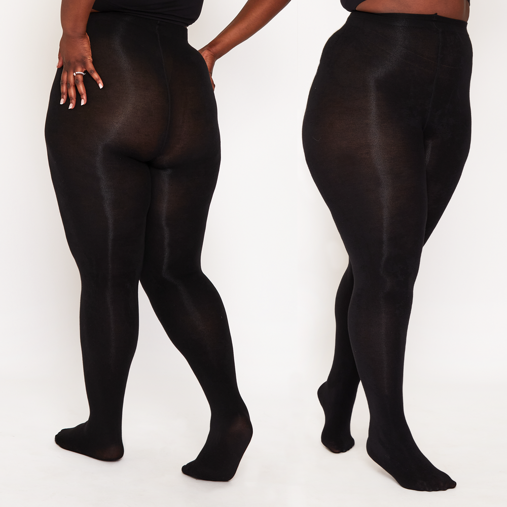 Women's Black Opaque Tights